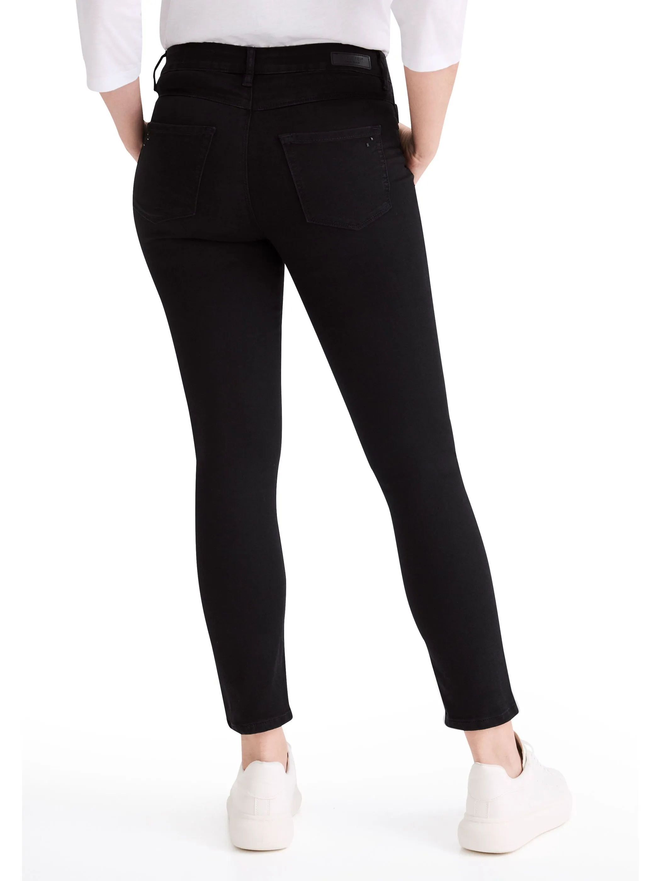 Stooker DOB 22900660007355 Da. Hosen,Flore Schwarz 771210 7355 2